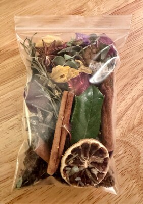 Dried Flowers Herbs Rustic Botanicals Potpourri Pouch - image1